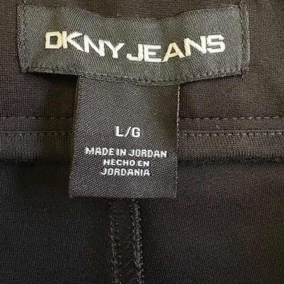 DKNY Jeans: Black Stretch Pants, Zip/Button Front Closure, Large, NWT - Picture 9 of 15